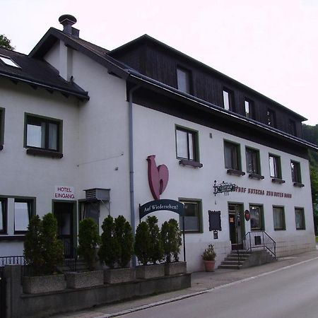 Hotel Gasthaus Roter Hahn Höflein an der Donau Exterior foto